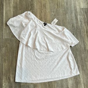 NWT Torrid one shoulder eyelet top